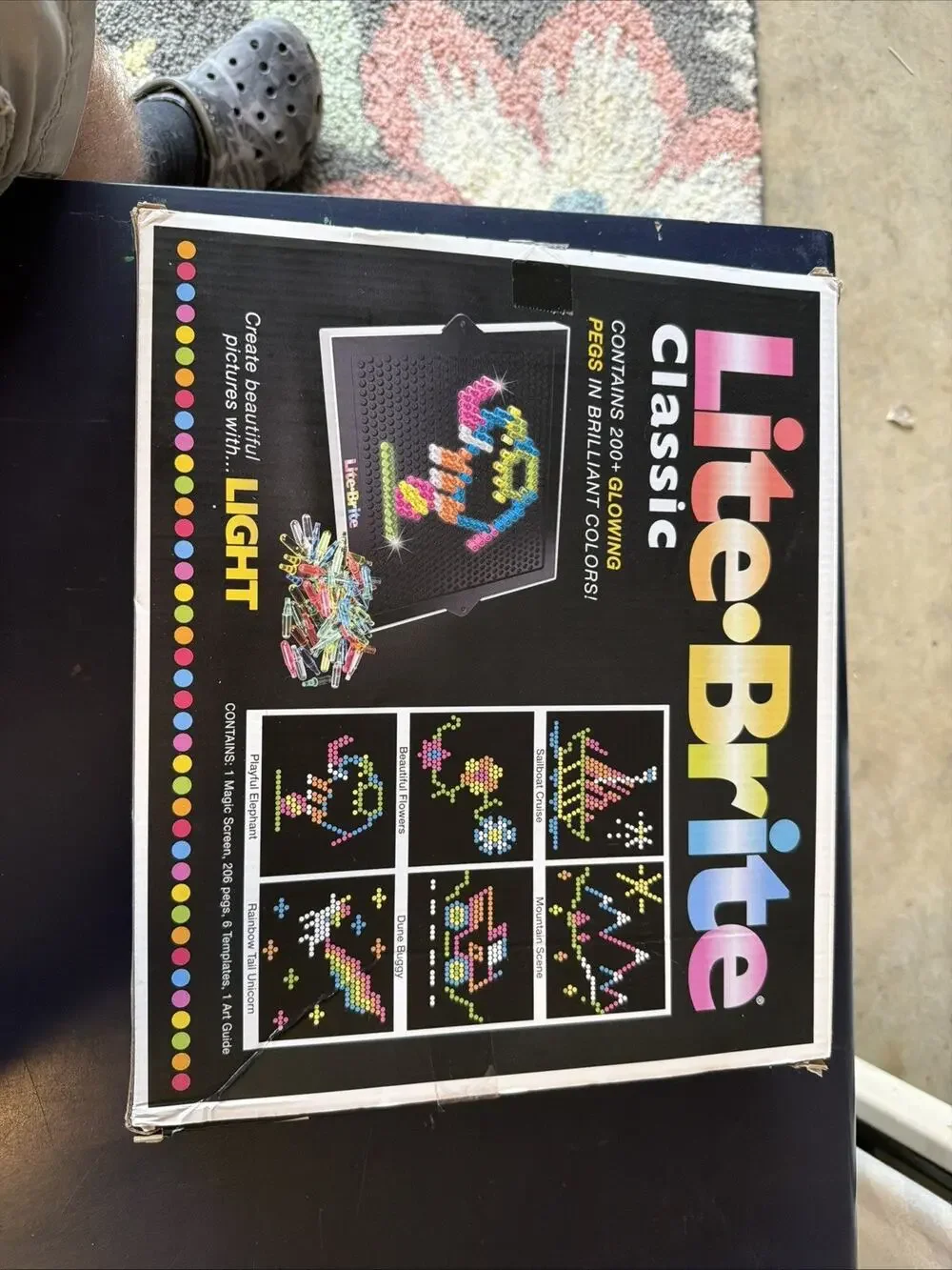 Hasbro Lite-Brite Pegs, Magic Screen, Templates, Art Guide